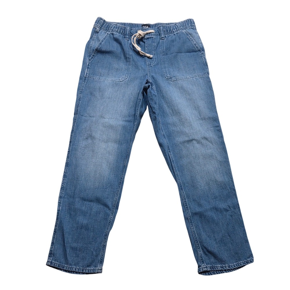 GAP Easy Pull On Relax Jeans Joggers Elastic Waist Drawstring Weekend Medium